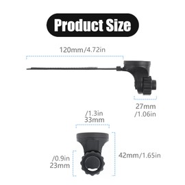 Luoyuanjia Bike Computer Mount Out Front Bike Mount Adjustable Bicycle Mount with Strap，Compatible with Garmin Edge, iGPSPORT, XOSS, CooSpo Magene GPS for Road Bikes/Folding Bikes, MTB