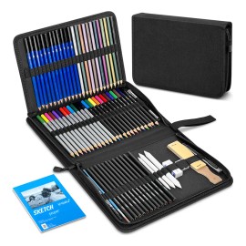 Kit Lápices De Dibujo Y Boceto IFORU 72 Colores Acuarelables y Grafito Profesional Lapices de Color con Estuche
