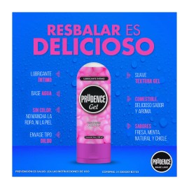 Prudence Lubricante Comestible Prudence Gel 100ml Base Agua Chicle