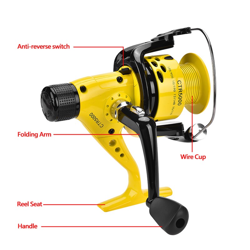 Salt Freshwater Metal Heavy Duty Lightweight Spinning Fishing Reel Tackle