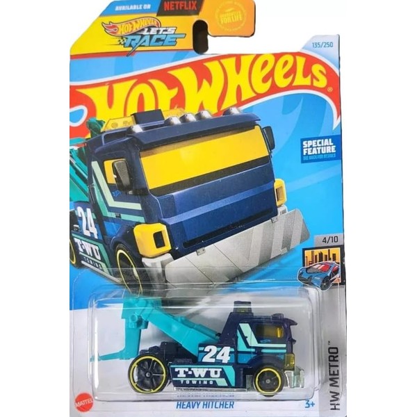 Hot Wheels Heavy Hitcher Diecast Car, HW Metro Series, 1:64