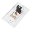 USB2.0 + 3 RCA Interfaces Multifunctional Wall Plate Panel for