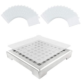 25 Pieces Shower Hair Mesh Stickers Regular Catcher Disposable Drains Kitchen, Dining Room & Bar Filter Bag Aquarium Small (As Shown, One Size)