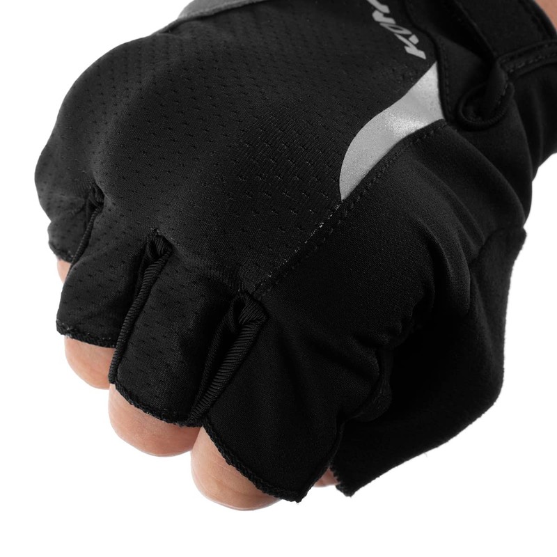 Komine GK-2593 Protective Fingerless Mesh Gloves for Motorcycles Light Grey
