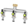 QWORK® Distributore acqua di rubinetto a 3 vie, sdoppiatore rubinetto