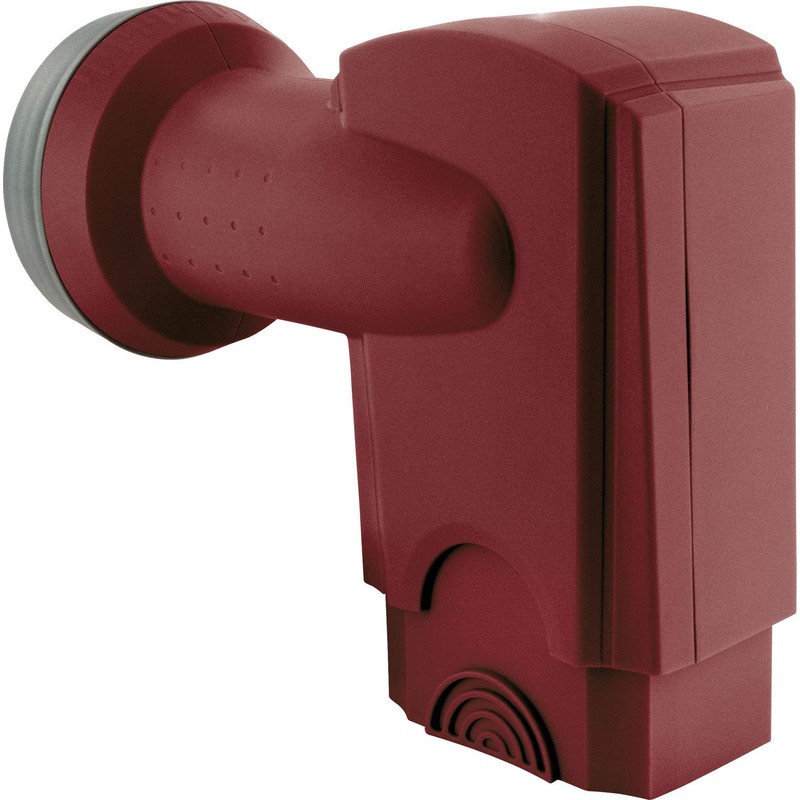 Schwaiger extremely heat resistant SUN Protect Quad LNB Brick Red