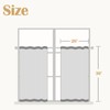 jinchan Linen Pinch Pleated Kitchen Curtains 36 Inch 2 Panels,