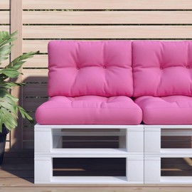 vidaXL Kiseen Pallet Cushion, Pallet Cushion for Euro Pallets, Pallet Sofa, Indoor, Outdoor, Pink, 60 x 40 cm Fabric