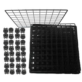 GRENDLE C&C Build Your Own Cage Components (Black Starter Kit (20 Panels & 32 Connectors))