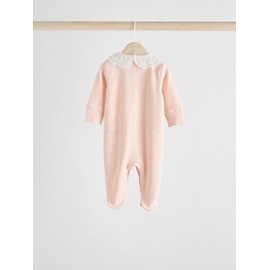 NEXT Pack of 3 Cotton Baby Pajamas with Collar, pink