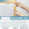 EUTXL Gold Hotel Shower Curtain - 230GSM Waffle Textured Heavy