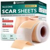 AirroYE Silicone Scar Sheets, Scar Tape (1.6"x120" Roll-3M) Reusable, Effective