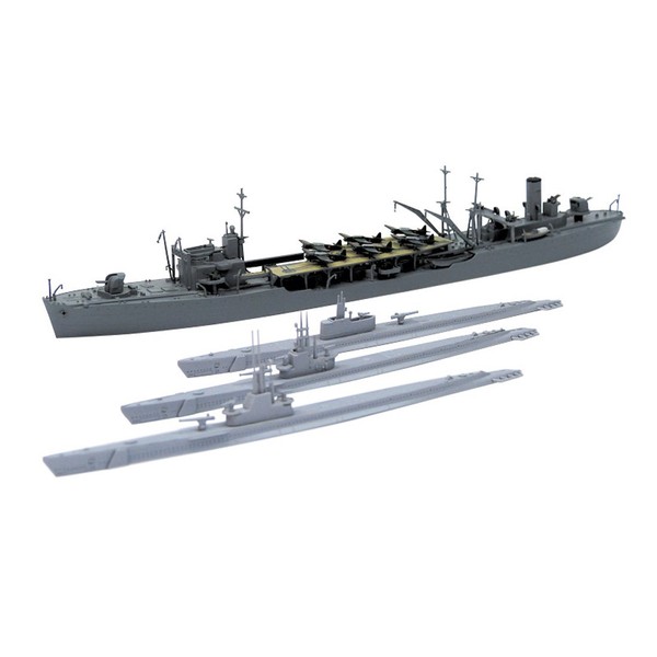 青島文化教材社 1/700 ウォーターラインシリーズ 限定 給油艦 速吸 & アメリカ潜水艦ブルーフィッシュ プラモデル