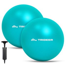 Trideer Pilates Ball 9 Inch with Pump, Exercise Balls Physical Therapy, Physical Therapy Equipment, Small Exercise Ball Between Knees, Small Pilates Ball for Yoga, Core, Office&Home Gym
