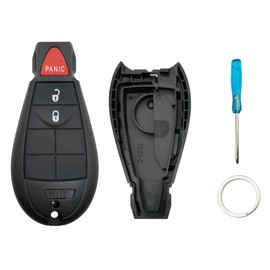 Key Fob Shell Replacement fit for Dodge Ram 1500 2013 2014 2015 2016 2017 2018 2019 2020 2021, for Dodge Ram 2013-2018 2500 3500 4500 5500 Keyless Entry Remote Car Key Fob Case (3 Buttons, 1)