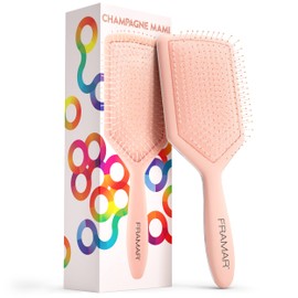 Framar Paddle Brush for Thick Hair – Hairbrushes for Women, Detangle Hair Brush Women, Curly Hair Brush Detangler, Brush for Curly Hair, Detangle Brush Hair, Wet Hair Brush Detangler