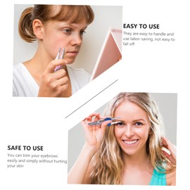 BIUDECO Stylish Eyebrow Clip 4pcs Stainless Steel Tools for Brow Shaping Grooming