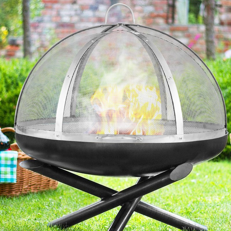 VEVOR Firepit Spark Screen Lid, 36" Diameter, Outdoor Firepit Ring