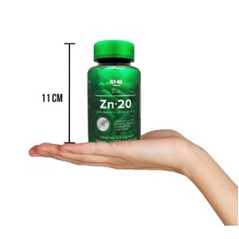 5H8 Nutrition | ZN20 Zinc 120 Cápsulas, 20 mgs De Zinc Por Porción | Complejo B | Suplementos Alimenticios para sistema inmune