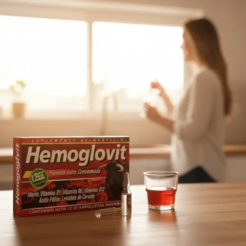 2pack Hemoglovit Suplemento Alimenticio Hierro Vitamina B12