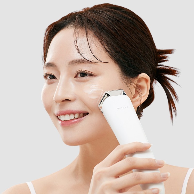 펄케어 뷰티디바이스 얼굴마사지기 피부관리기 고주파 화이트진 갈바닉 Pearlcare Beauty Device