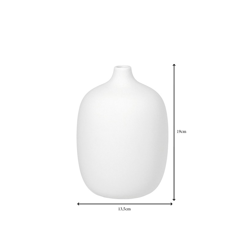 blomus CEOLA Set of 3 Ceramic Flower Vases, White