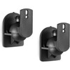 WALI SWM202 Dual Speaker Wall Mount Brackets Multiple Adjustments for