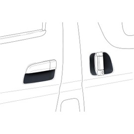 Alpine SSK-4DR04HI Door Handle Protection Sheet, For Hiace/Regias Ace 200 Series (H25/12 onward), Compatible with Sliding Doors on Both Sides