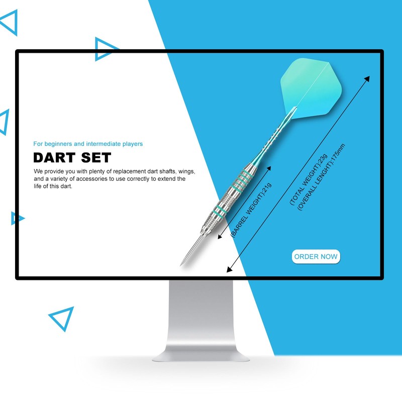 Lavishio Professional Steel Tip Darts Metal Tip Set with Extra