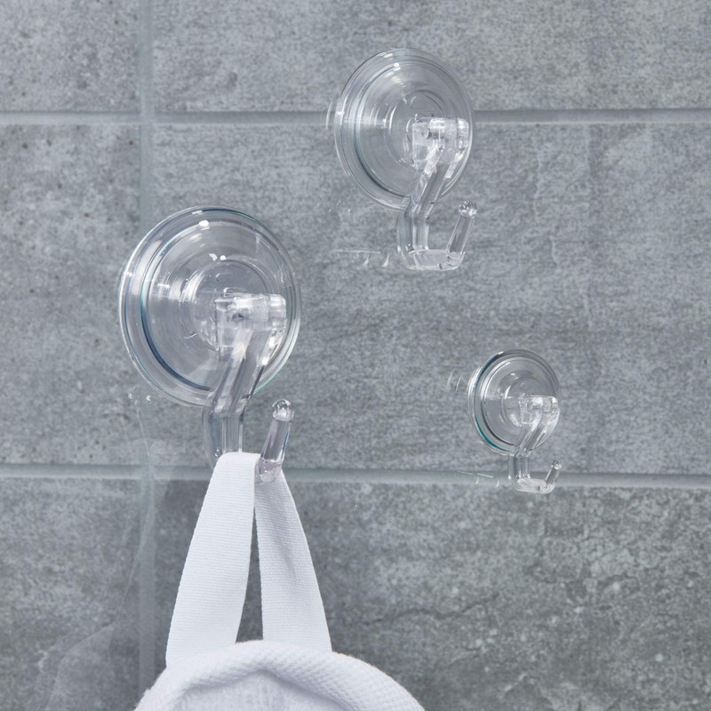 iDesign Hooks, Set of 6, Clear, 6 Count