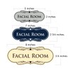 Designer Facial Room Sign (Black Gold) - Large