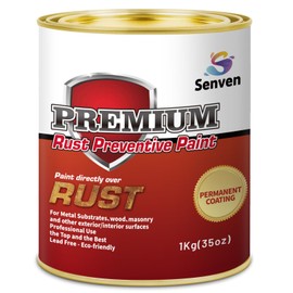 3-in-1 Rust Converter & Metal Primer & Preventive Coating 35 Fl Oz Gloss Gray Paint for Metal Stops Rust Reformer Heat Resistance Fast Dry UV Resistant, Gray
