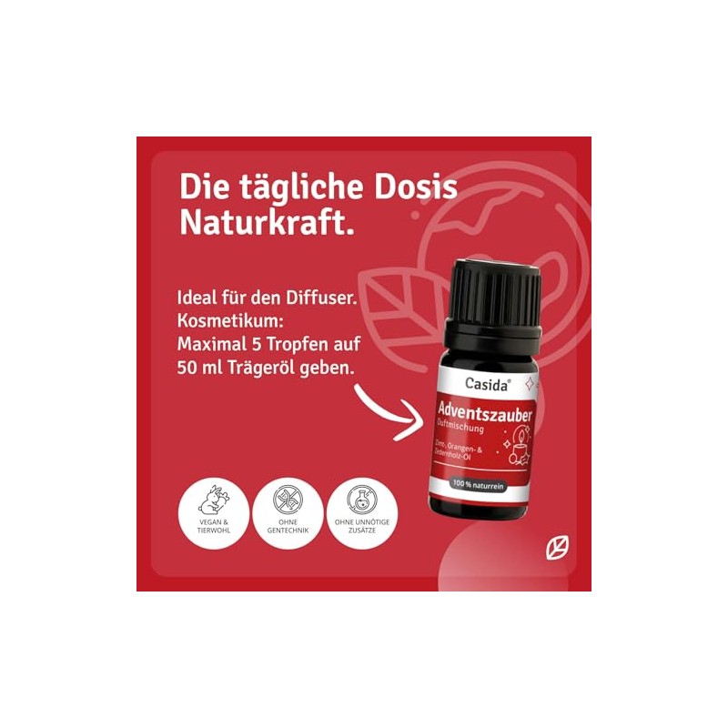 Casida Casida Adventszauber Duftmischung Weihnachtsduft C Duft?l 5 ml
