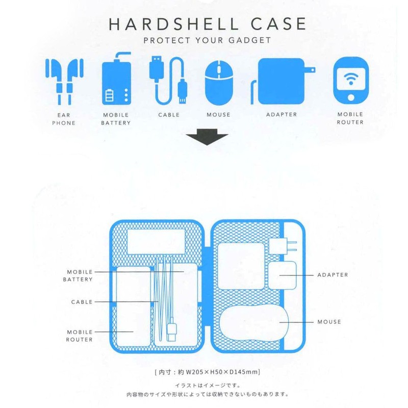 [HIGHTIDE] nahe GB278 Hard Shell Case L Yellow