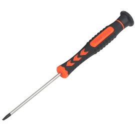 3mm x 75mm Slotted Flathead Screwdriver, Small 3.0mm Flat Head Screwdriver, Magnetic Tip, Rotating Cap, Non-Slip Grip