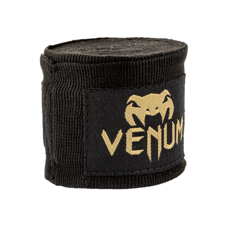 Venum, Kontact Boxing Hand Wraps, Men's, 4.5m, Black/Gold