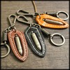 White Fang AZ171 Keychain, Keyring, Leather, Bullet, Cool, Retro Charm,