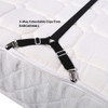 BARGAIN4ALL Bed Sheet Holder Straps 4 Pcs – 3-way Adjustable
