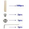 Wood Dowel, CESFONJER 6mm Dowel Kit, 100 Wood Dowels, 2