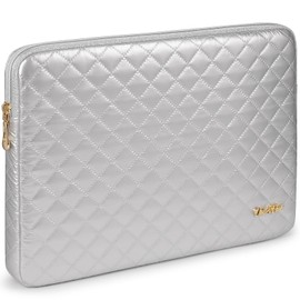 Vinterfint 14 inch Laptop Sleeve Cover for 14" MacBook Pro M4 M3, Surface Laptop Studio 2, ThinkBook 14 Gen 8, IdeaPad 3i, Yoga Slim 7x, 14" Dell 14 Plus, Inspiron 14, HP Notebook Bag Case, Silver