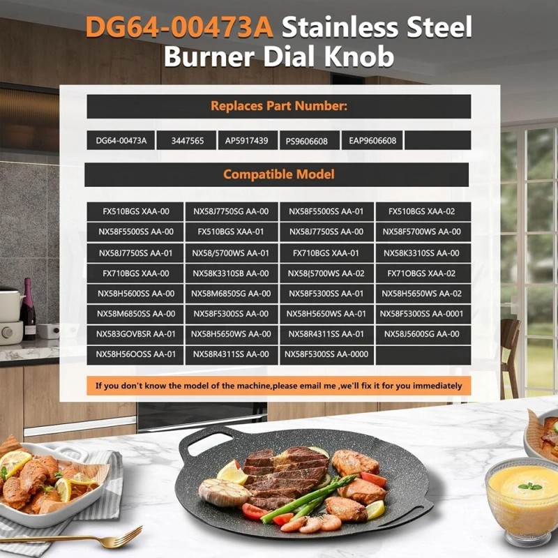 DG64-00473A 5Packs DG64-00473A Top Burner Oven Control Rotary Gas Stove