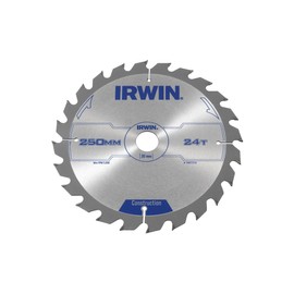 IRWIN IRW1897210 250 x 30mm 24-Teeth Circular Saw Blade with ATB Tooth Grind