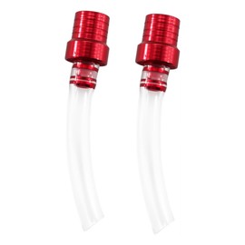 JOYYANGFANG JOYYANGFANG 2PCS Red Motorcycle ATV Gas Cap Vent Tube Hose Breather Cap with Dirt Pit Bike