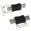 ZZHXSM 2PCS USB Adapter USB Male to USB Male Gender