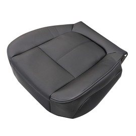 Priprilod Black Leather Passenger side Bottom Perforated Replacement Seat Cover Compatible with Ford F250 F350 F450 F550 Lariat 2011 2012 2013 2014 2015 2016