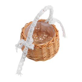 Zerodeko Natural Rattan Harvest Basket Handwoven Storage for Market Produce Picnics Sundries Home Decor Essential