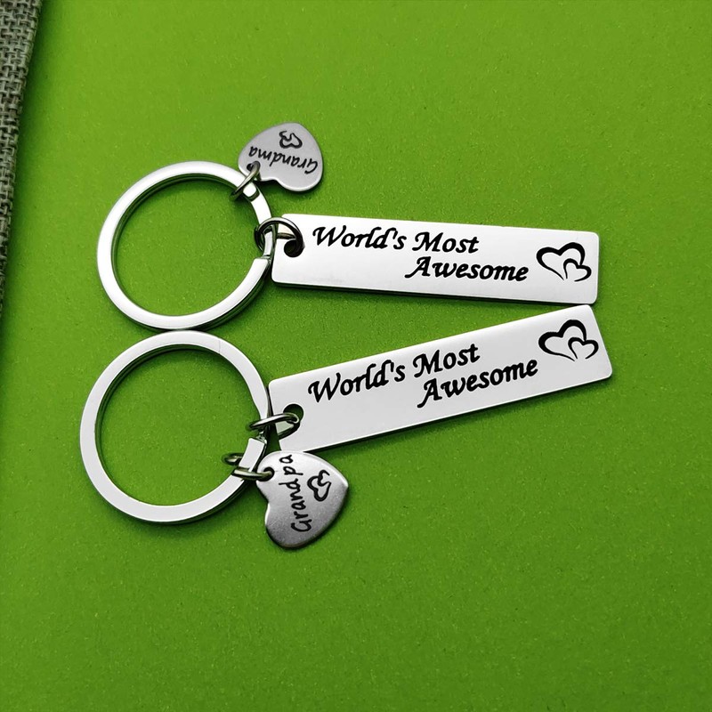 Valentine's Day Gift Appreciation Gift for Grandma Grandpa Keyring Grandmother