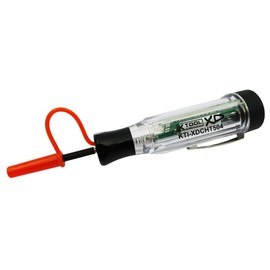 K Tool International XDCHT504 Dual Polarity DC Circuit Tester for Garages, Repair, Shops, and DIY, Cordless, Dual Color LED Indicators, 3-30V DC Test Range, Audible Beep, 3.6V Lithium Battery