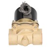 Electric Solenoid Valve Brass Structure Copper Coil 1 Way Flowing