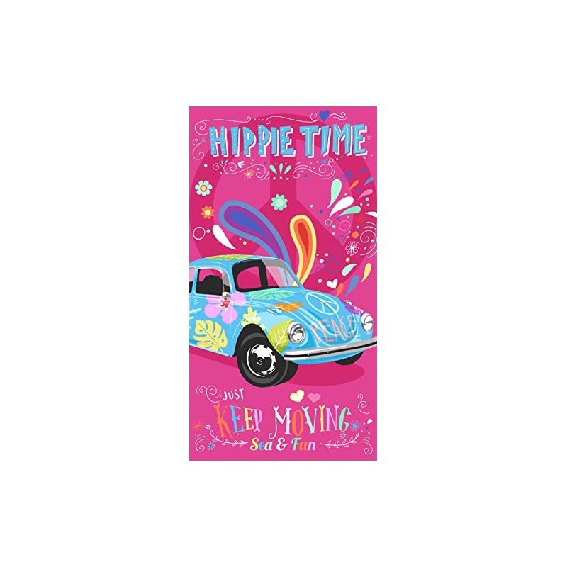 Miracle Home. Microfiber Hippie Towel, 100% Polyester, 75 X 145